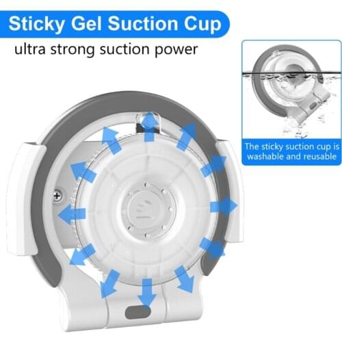 360° Rotation Universal Cell Phone Tablet Holder Stand Metal Phone Grip Washable Multi-function Desk＆Wall Bracket