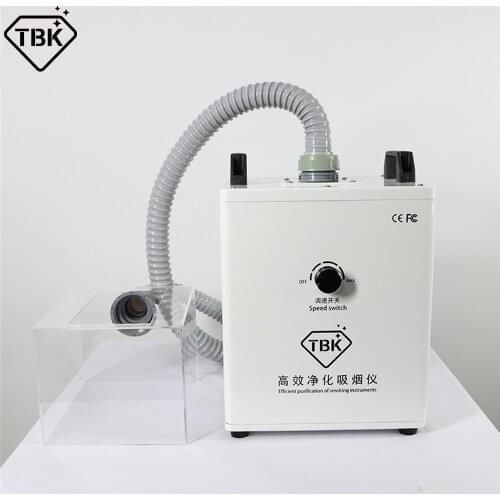 TBK Fume Extractor Soldering Smoke Purifier Air Dust Cleaner Room Smoke Purification Filter System For Phone Repair