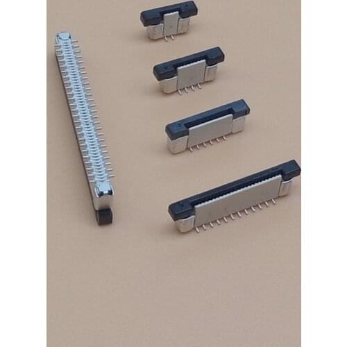 50pcs FFC FPC socket 0.5mm 4/6/8/10/12/14/16/20/24/30/34/40/50 Pin Vertical Type Ribbon Flat Connector