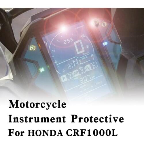 For HONDA CRF1000L Africa Twin 18-19 Motorcycle Instrument Protective Film Wear-resistant UV-resistant Blue Transparent