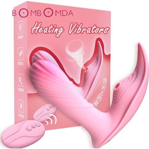 Heating Dildo Panty Vibrator For Woman Wireless Remote Portable Clitoral Stimulator Invisible Vibrating Vagina Sex Toy for Women