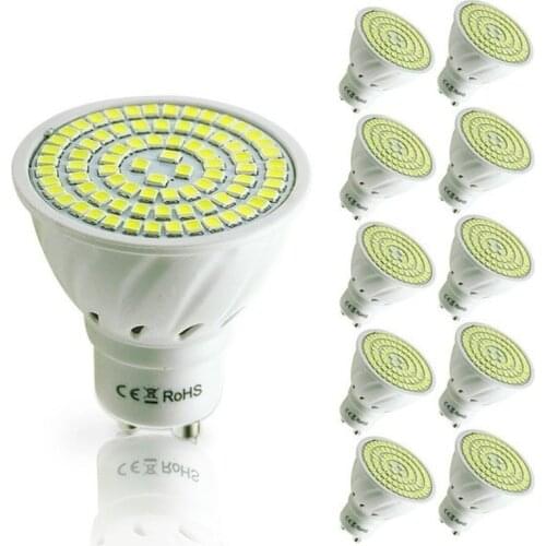 1PCS 220V 110V Energy Saving Flat GU10 220V Led Flash Light Lamp Spotlight LED Bulb SMD Spot Light