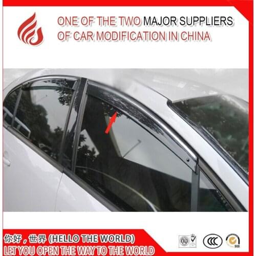 4 Piece Injection molding trim vent shade rain sun wind deflector window visor for SEGA 2007-2016 C4 SEGA 2016-2018