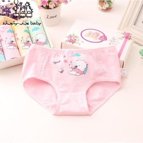 6Pcs/pack Baby Girl Panty Adorable Cartoon Printed Underwear Kids Cotton Comfortable Panties for girls Breathable Underpants