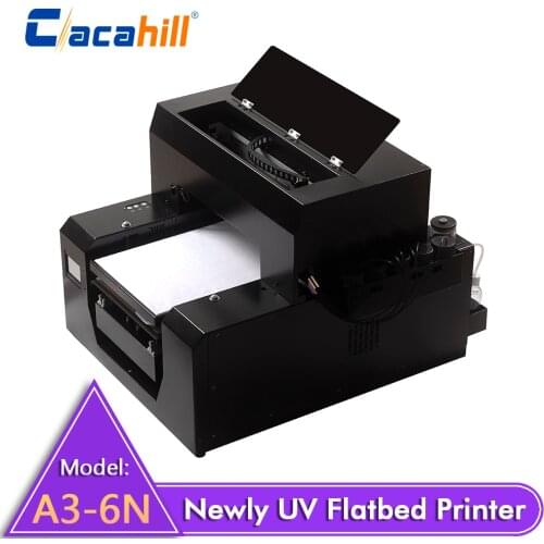 A3 UV Flatbed Printer LED UV Cooling System Multifunctional for wallet/card/U disk/lighter/mobile phone case printing