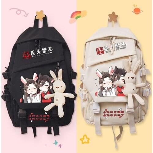 Anime Tian Guan Ci Fu Hua Cheng Xie Lian Cosplay Unisex Cartoon Travel Laptop Students School Bag Satchel Backpack Fashion Gifts