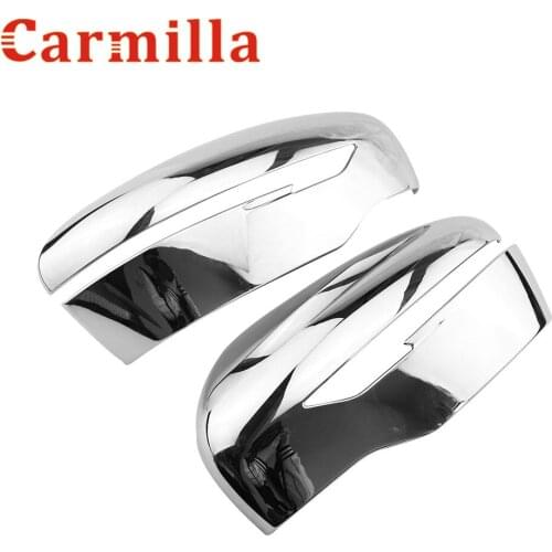 Carmilla Chrome Car Rearview Mirror Cover Rear View Mirror Sticker For Nissan Qashqai J11 X-trail T32 For Murano 2015 2016