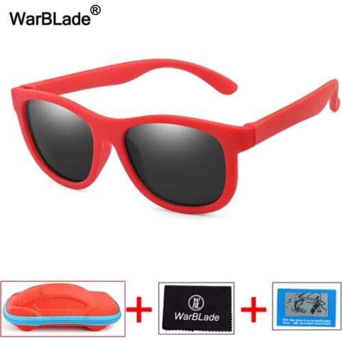 Children Sunglasses TR90 Boy Girl Kids Polarized Sun Glasses Silicone Safety Baby Infant Shades UV400 Eyewear Oculos With Case