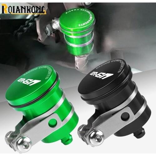 For KAWASAKI ER6N Universal Motorcycle Rear Brake Fluid Reservoir Clutch Tank Oil Fluid Cup Cover 2009-2017 ER-6N ER 6N 2016 15