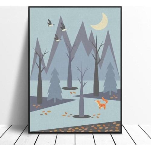 Autumn in the Nature Canvas Print Wall Art Poster Picture Modern Bedroom Living Room Decoration No Frame