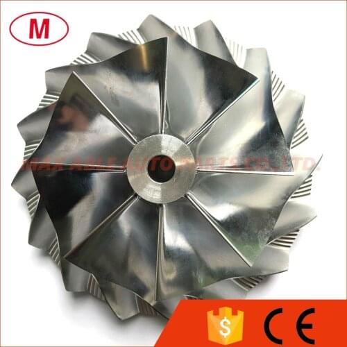 HX82 106.56/152.04mm 8+8 blades Turbo Billet compressor wheel/Aluminum 2618/Milling wheel for Turbocharger Cartridge/CHRA/Core