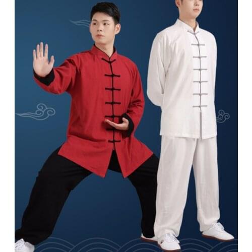 Unisex Spring&Autumn high-grade cotton&linen taijiquan tang suits wing chun martial arts wushu clothing kung fu tai chi uniforms