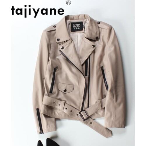 Tajiyane 2021 Spring Women Korean Autumn Clothes Real Sheepskin Jackets for Womens Genuine Leather Coats Mujer Chaqueta TN2089