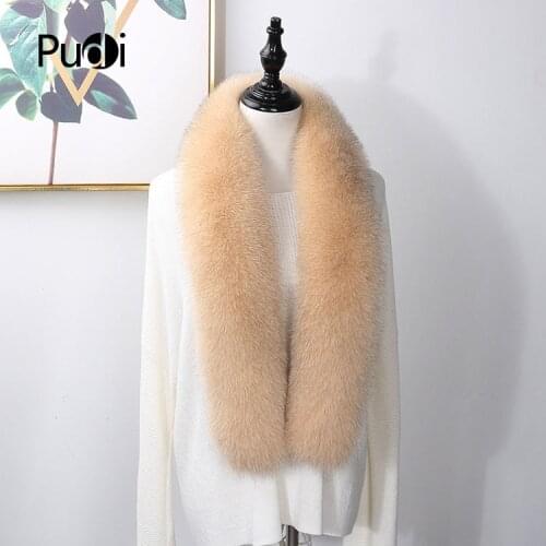 Aorice SF867 Women Real Fox Fur Cuff New Long Natural Genuine Fox Fur Cuff