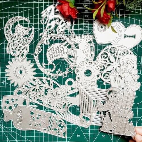 5Pcs 5 Sets Metal Cutting Dies 2021 Randomly Sent Christmas Dies Cuts Scrapbooking for Cards Making Cutting Templates Surprises