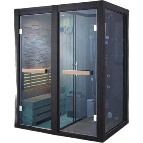 Packages mailed home multi-function wet steam room and sauna shower one-piece amphibious sauna shower room steam room khan steam
