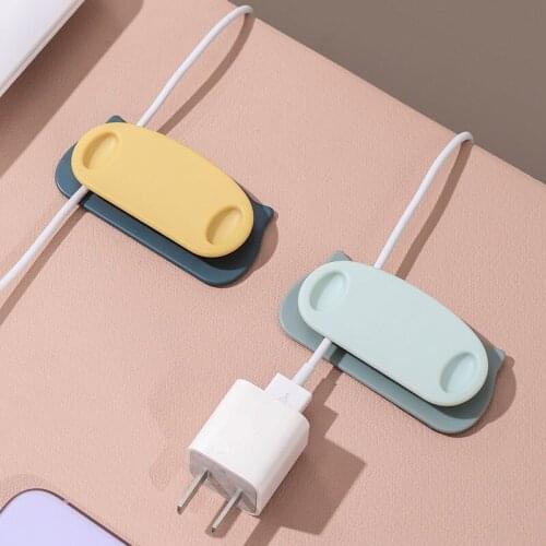 Wall Pig Cable Organizer Cable Winder Desktop Tidy Management Clips USB Cable Holder for Mouse Headphone Earphone Wire Organizer