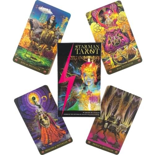 Starman Tarot Deck Leisure Party Table Game High Quality Fortune-telling Prophecy Oracle Cards With Guide Book
