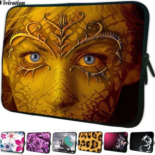 Chromebook PC Carry Bag Neoprene Notebook Case 13.9" 14.1" 14 Inch Sleeve Laptop Bags Unisex Casual Stylish Women Zipper Pouch