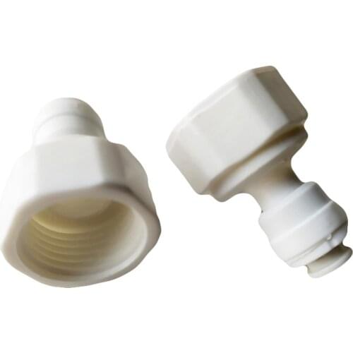 1/4" Slip Lock 1/2" Thread Female Connector Quick Connect Fitting for Water Pump 2 pcs