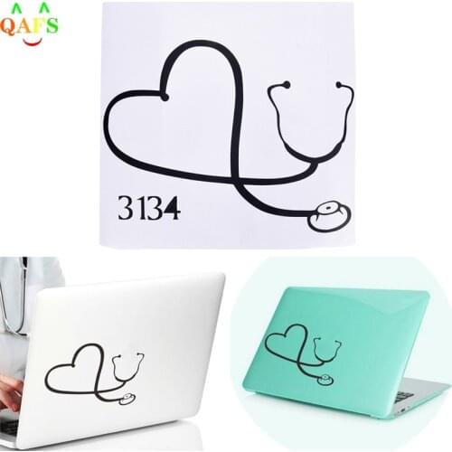 16*11.3cm Car Sticker On The Heart Of A Nurse Doctor Stethoscope Love Stylish Reflective Vinyl Decal