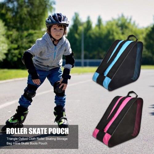 Handbag Roller Skates Storage Bag Portable Triangle Shaped Roller Skating Storage Bag Inline Skate Boots Pouch