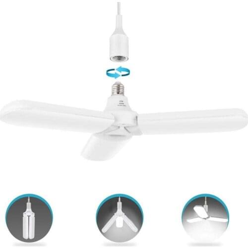 Led Garage Lights Super Bright 60W Daylight Light Bulbs 6000LM Deformable Garage Lamp Led High Bay Industrial Lamp For Workshop