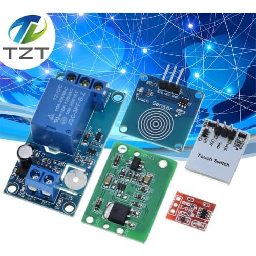 TTP223 12V 1-Channel Touch Relay Module Capacitive Touch Key Switch Sensor Self-Locking/No-Locking HTTM Touch Button For Arduino