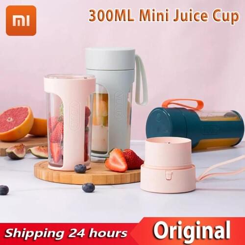 Xiao Mi 300ml Portable Juicer Electric USB Rechargeable Smoothie Blender Machine Mixer Mini Juice Cup Maker fast Blenders food