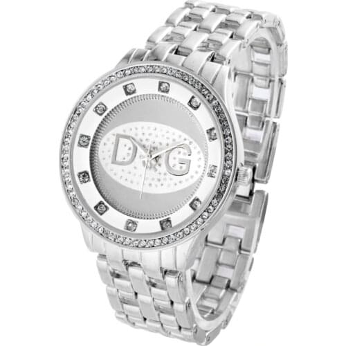 Relogio Feminino 2020Fashion Brand DQG Watch Luxury Crystal quartz women watches Silver Stainless ladies dress watch reloj mujer