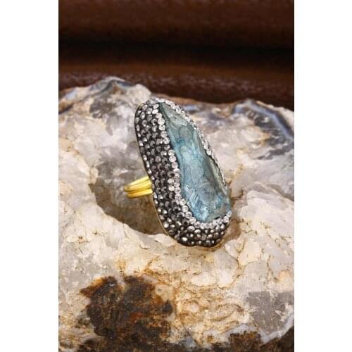 DR Stone Natural Stone Women 'S Quartz Ring 20 AR207 123160557