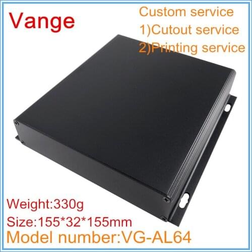 1pcs/lot wall enclosure electronics cases 155*32*155mm 6063-T5 aluminum box instrument housing diy for signal launcher