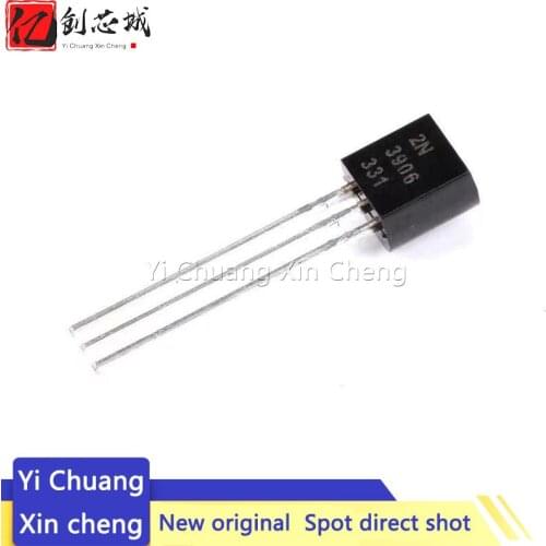 100PCS 2N3906 TO-92 TO92 0.2A 40V PNP Transistor new original