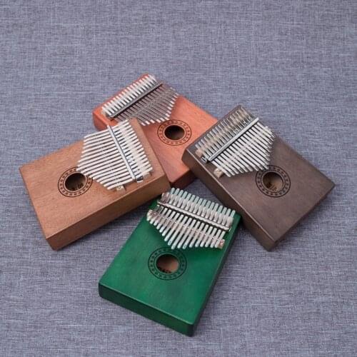 17 Keys High Quality Beginners Thumb Piano Kalimba Solid Wood Portable Adjustable Musical Keyboard Instruments