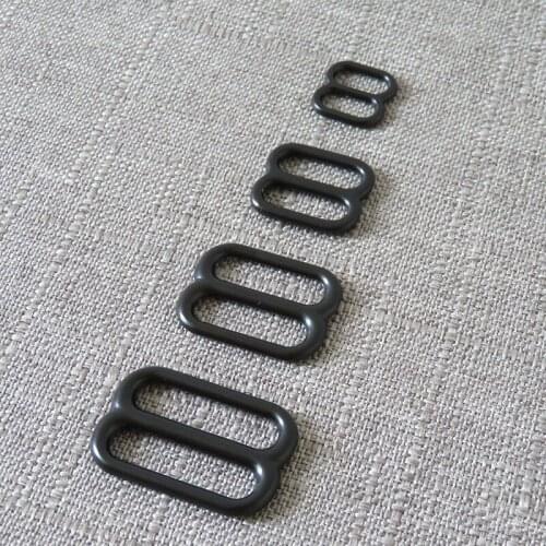 20Pcs/Lot Inner Width 10mm 15mm 20mm 25mm Metal Straps Adjuster Slider DIY Bag Dog Collar Belt Buckle Sewing Accessory Hardware