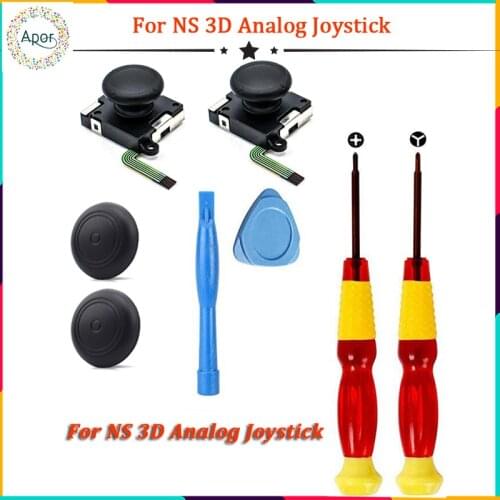 3D Joystick for NS Joy Con Nintend Switch Left Right Analog Sticks Replacement for Joy Stick Controller Accessories+Repair Tools