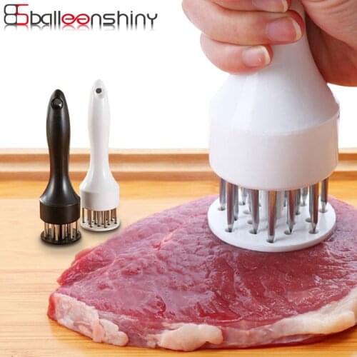 BalleenShiny Professional Steak Pork Tenderloin Row Pin Loose Meat Needle Quickly Knock Loose Meat Meat Hammer Kitchen Gadgets