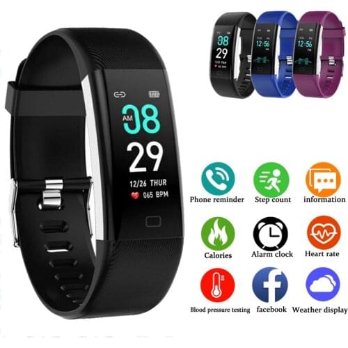 Mens Watches Sport Fitness Tracker Digital Clock Heart Rate Monitor IP67 Waterpoof Bluetooth Call Reminder Message Women Watch