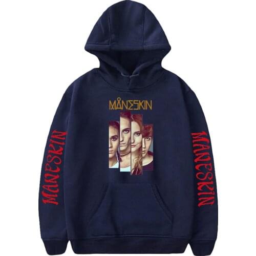 Fashion Ltaly Band Maneskin Autumn And Winter Holiday Men/Women Fleece Hooded Streetwear HIP HOP Style Sportswear Outwear