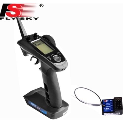 FlySky FS-GT5 2.4G 6CH RC Transmitter Remote Controller + FS-BS6 Receiver for RC Car Crawler Boat Vehicle RC Model Car Parts