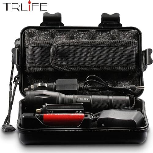 LED Flashlight outdoor lighting T6/L2/V6 Led torch Zoomable 5 Lighting modes Used for hunting camping adventure night rides