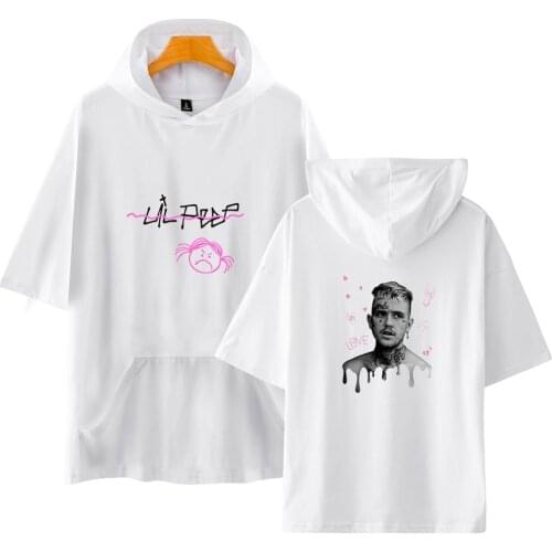 Lil Peep T Shirt Cry Baby Print Men Women Hooded T Shirt Hip Hop Summer Tops 2021 Cartoon Funny Graphic Kawaii Streetwear