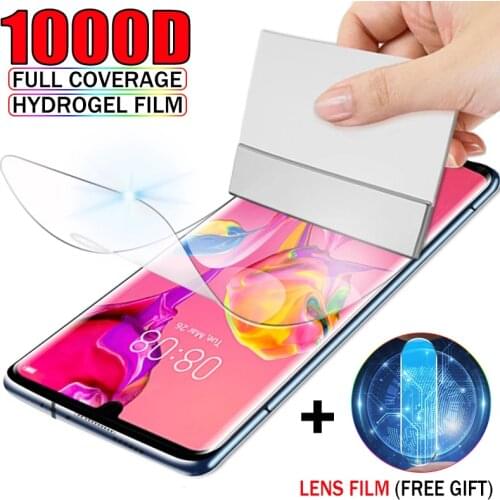 1000D Full Cover Hydrogel Film For Huawei P30 Pro P20 Lite P40 Screen Protector For Huawei P30 Lite Mate 40 30 20 P Smart 2019