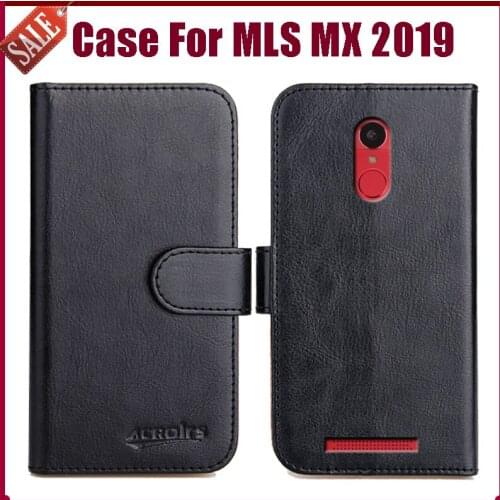 Hot! MLS MX 2019 Case 5.5" 6 Colors Flip Soft Leather Phone Wallet Cover Stand Function Case Credit Card Slots