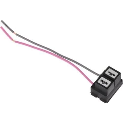 Ceramic H7 Car Halogen Bulb Socket Power Adapter Plug Connector Wiring Harness 270E