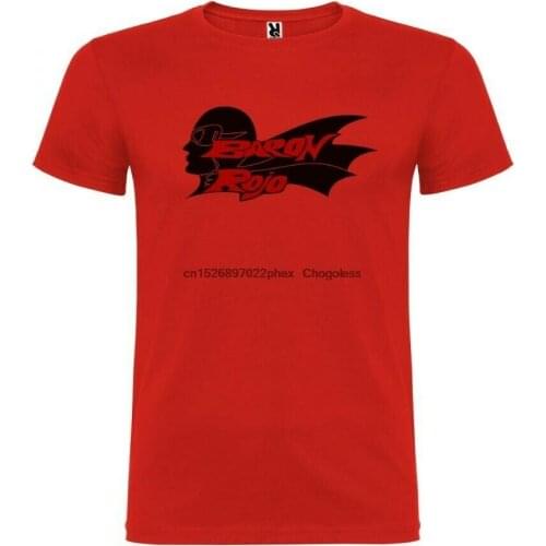 Red t-shirt roly Baron red logo mens size s m l xl xxl 100% cotton