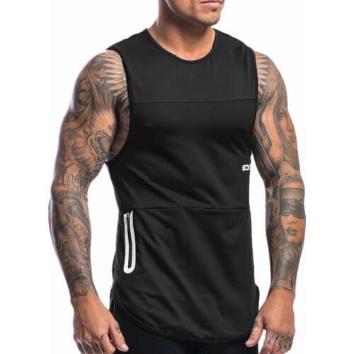 Summer New Men Bodybuilding Workout Sleeveless Tank Tops Mens Gyms Clothing Fitness Jogger Casual breathability Vest