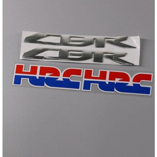 Motorcycle 3D Chrome CBR HRC Emblem Decals Fairing Stickers For Honda HRC CBR 1000RR 650F 600RR 500R 400R 300R 250R