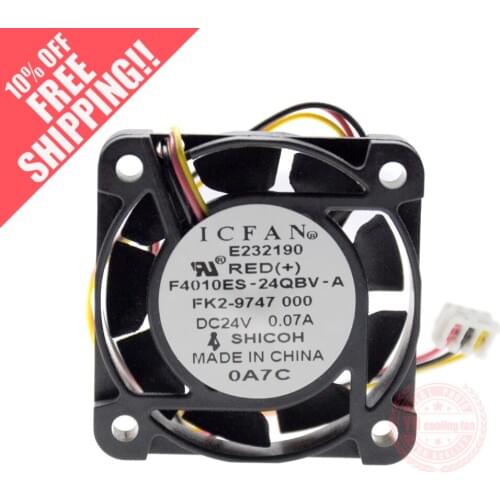 NEW ICFAN F4010ES-24QBV-A 4010 24V 0.07A 4CM cooling fan