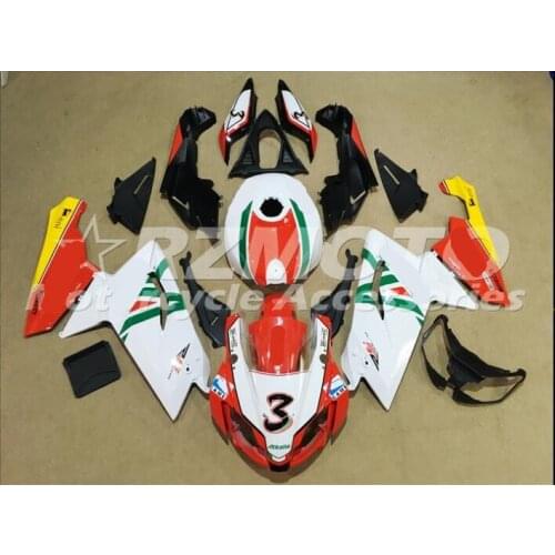 New ABS motorcycle Fairing For Aprilia RS125 2006 2007 2008 2009 2010 2011 RS125 06 11 Injection Bodywor White Red V9